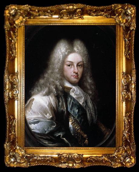 framed  Melendez, Luis Eugenio Portrait of Philip V of Spain, ta009-2